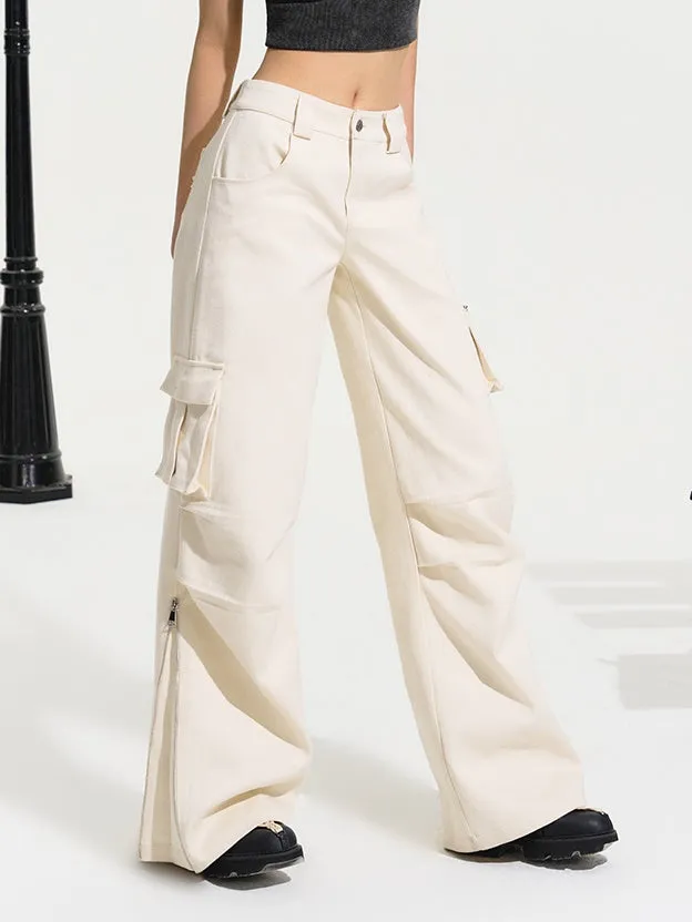 High Waist Straight Leg Pants