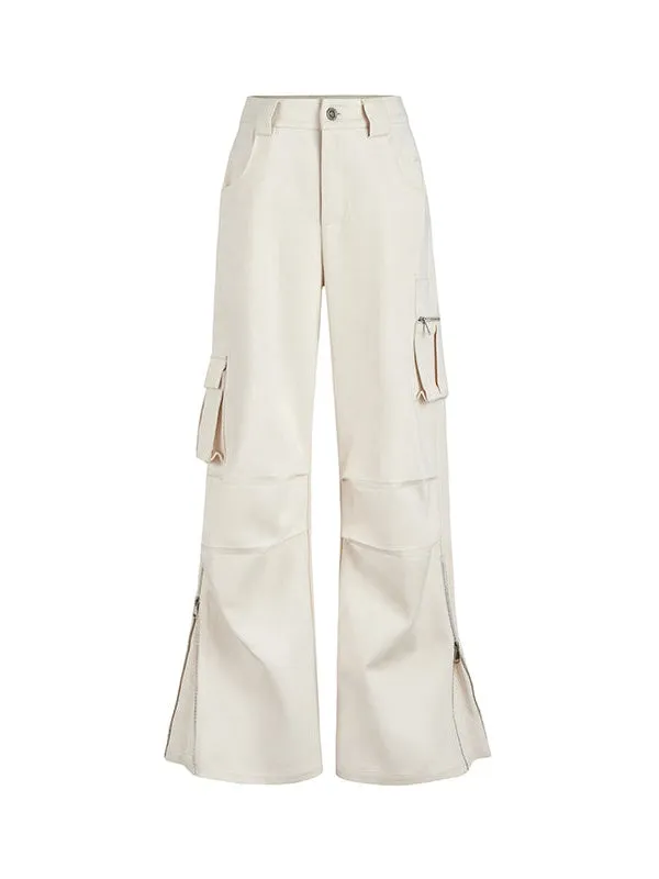 High Waist Straight Leg Pants