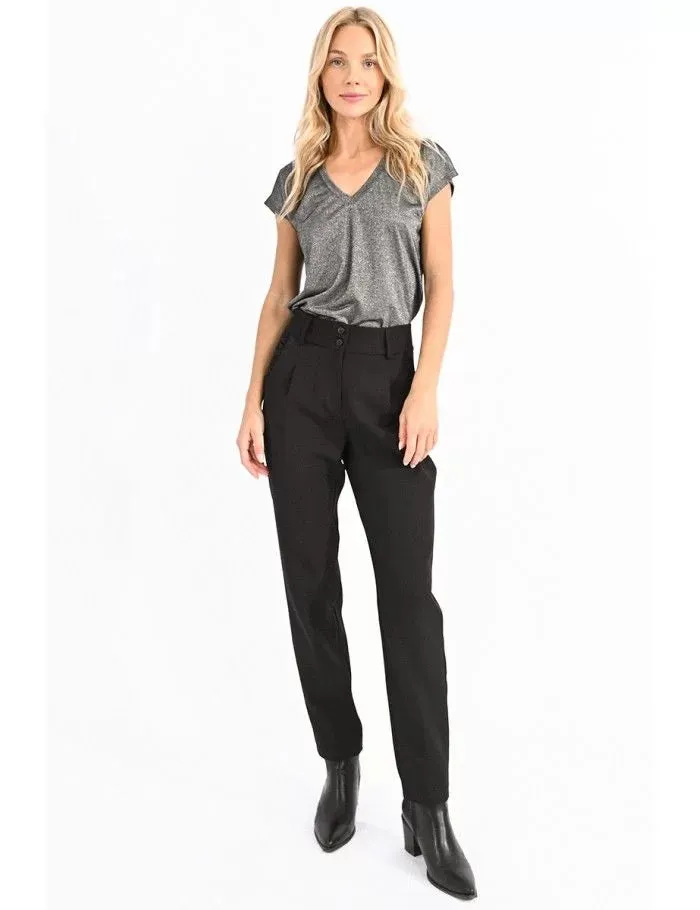 High Waist Trousers - Black