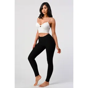 HIGH WAIST YOGA PANTS SCRUNCH BUTT LIFT LEGGINGS WITH POCKET