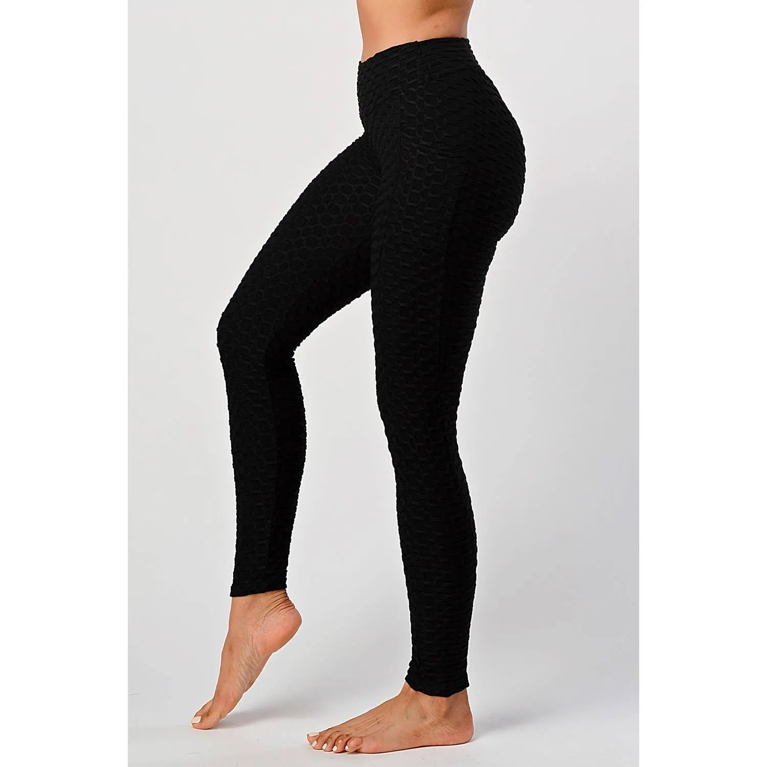 HIGH WAIST YOGA PANTS SCRUNCH BUTT LIFT LEGGINGS WITH POCKET