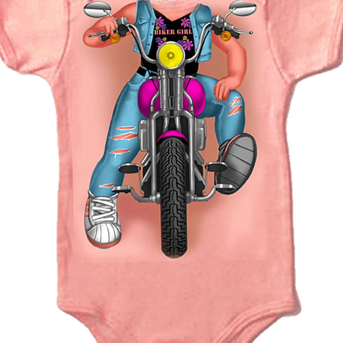 Hot Leathers GYS1020 Headless Girl Biker Bodysuit