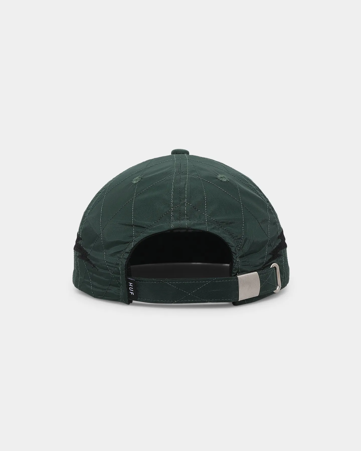 HUF Lightning Quilted 6 Panel Strapback Forest Green