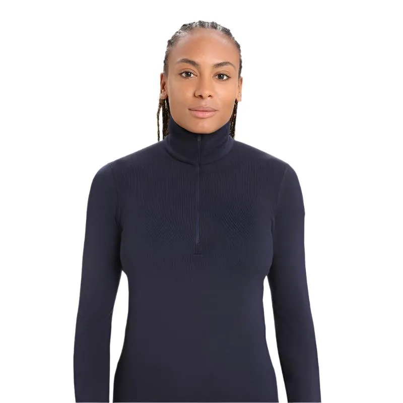 icebreaker Base Layer Women's Merino 260 Tech Top Long Sleeve Half Zip - Black