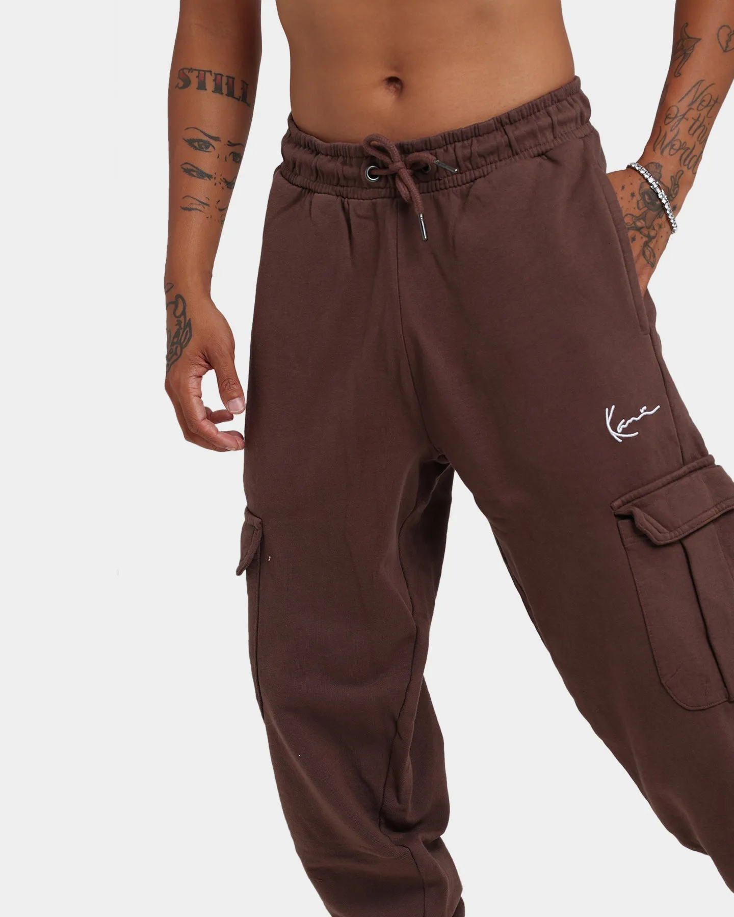 Karl Kani Signature Cargo Pants Brown