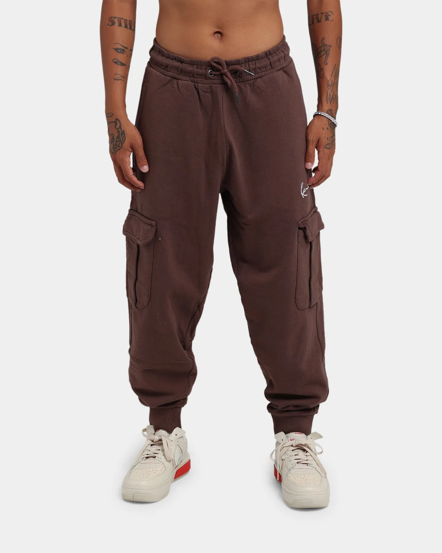 Karl Kani Signature Cargo Pants Brown