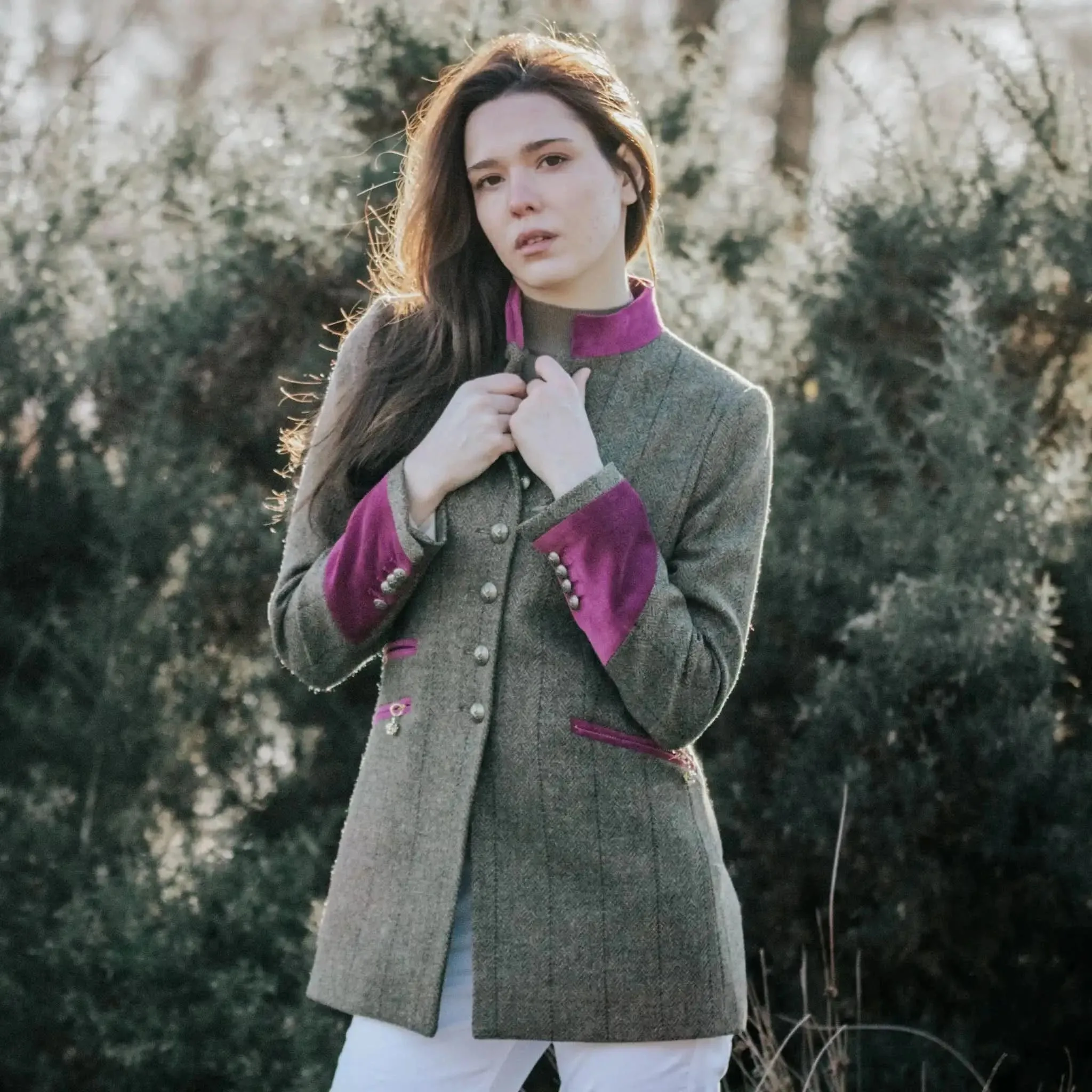 Knightsbridge Fuchsia Wool Jacket