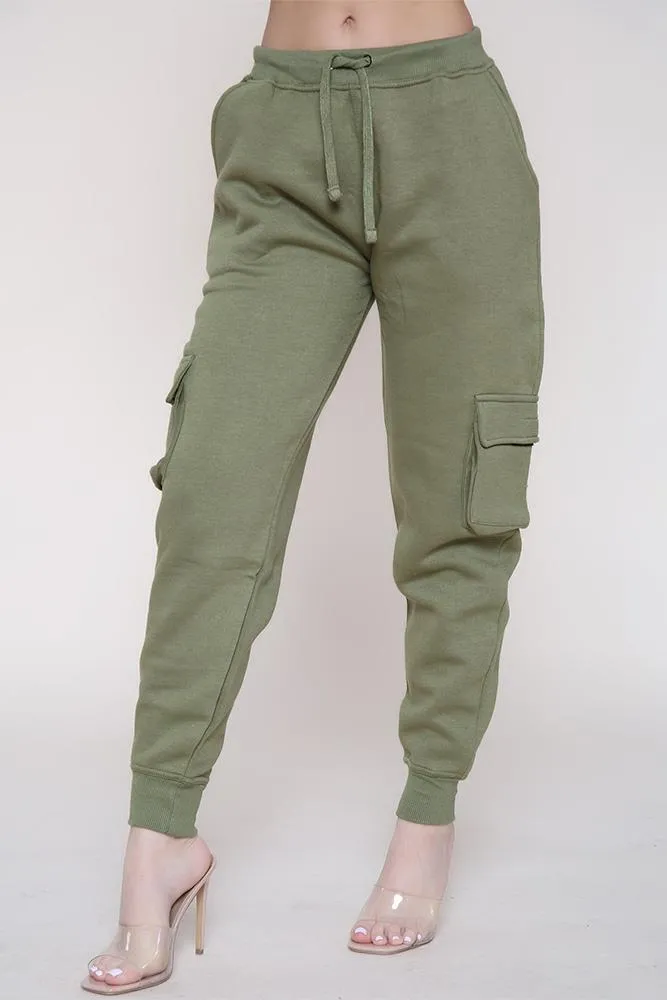 Ladies Fleece Cargo Style Trouser