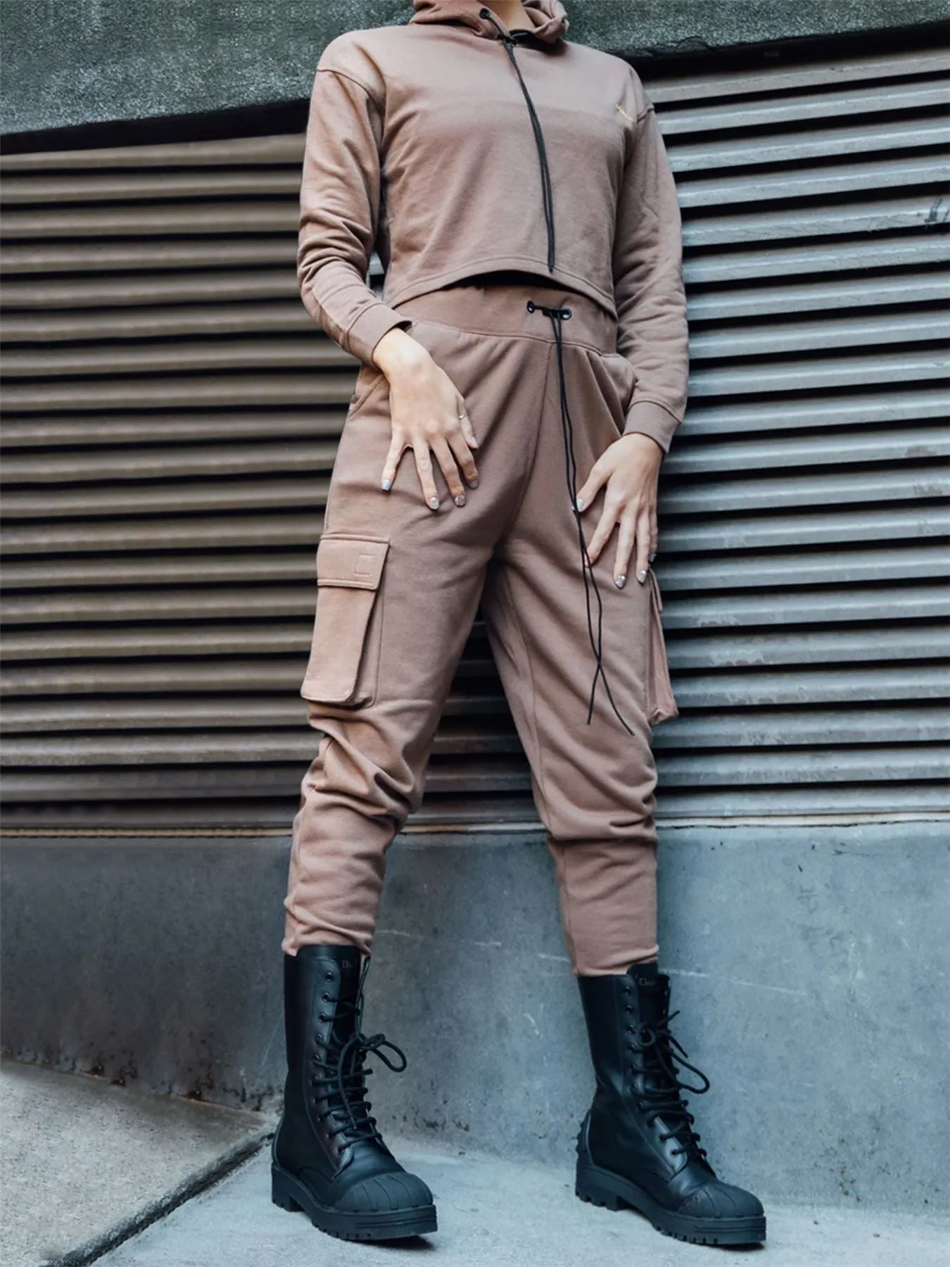 Ladies Fleece Cargo Style Trouser