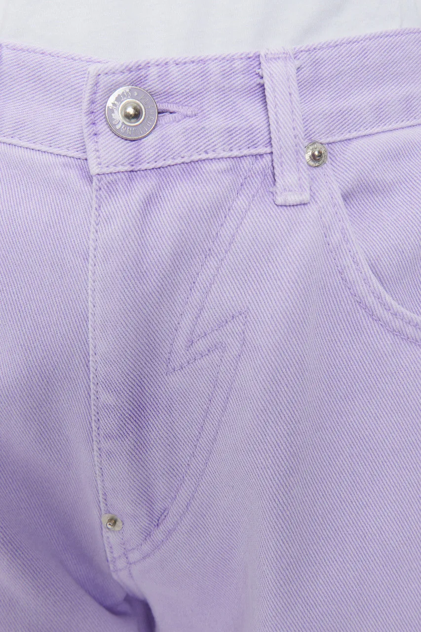 Lilac Denim Trousers