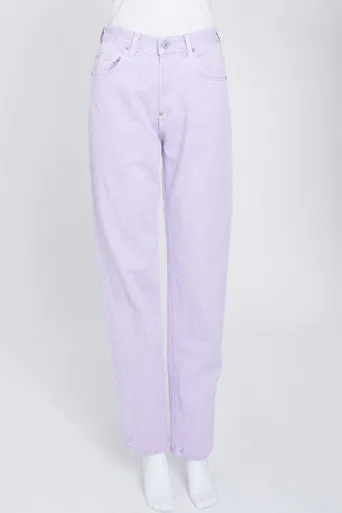 Lilac Denim Trousers