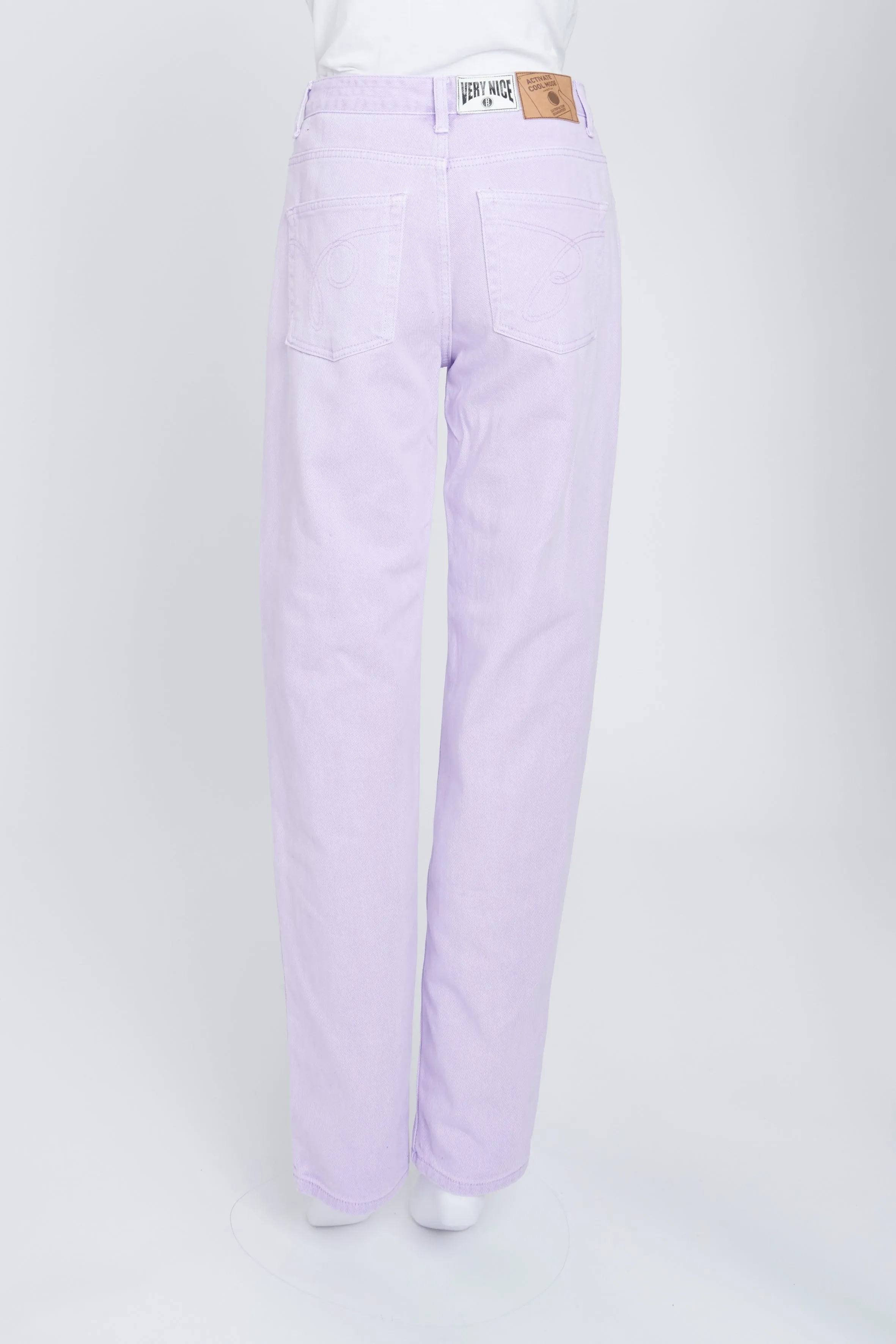 Lilac Denim Trousers