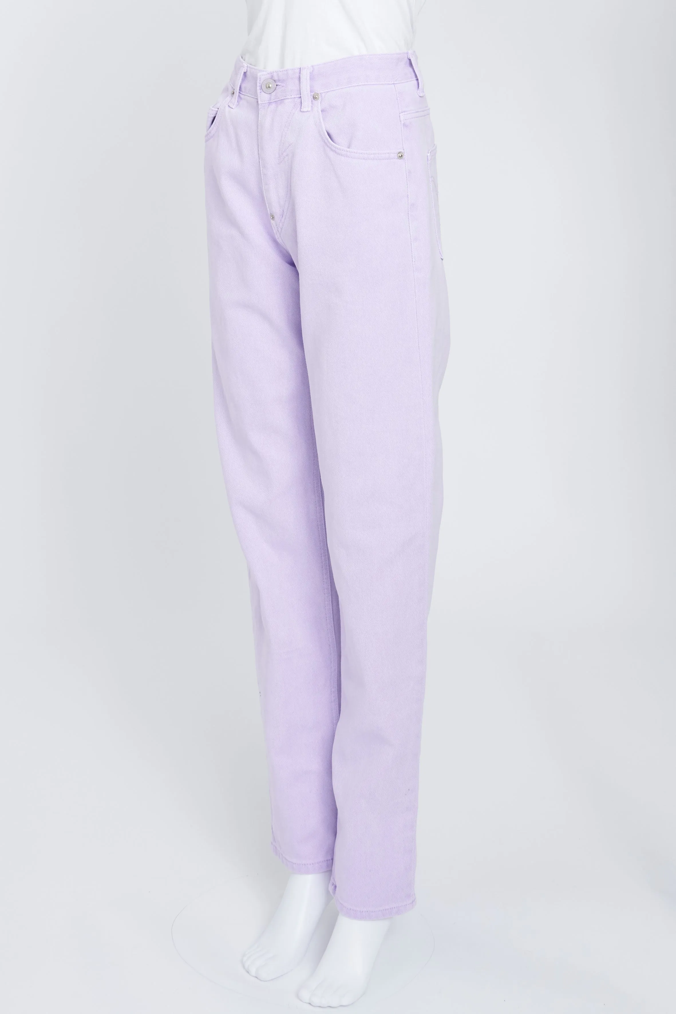 Lilac Denim Trousers