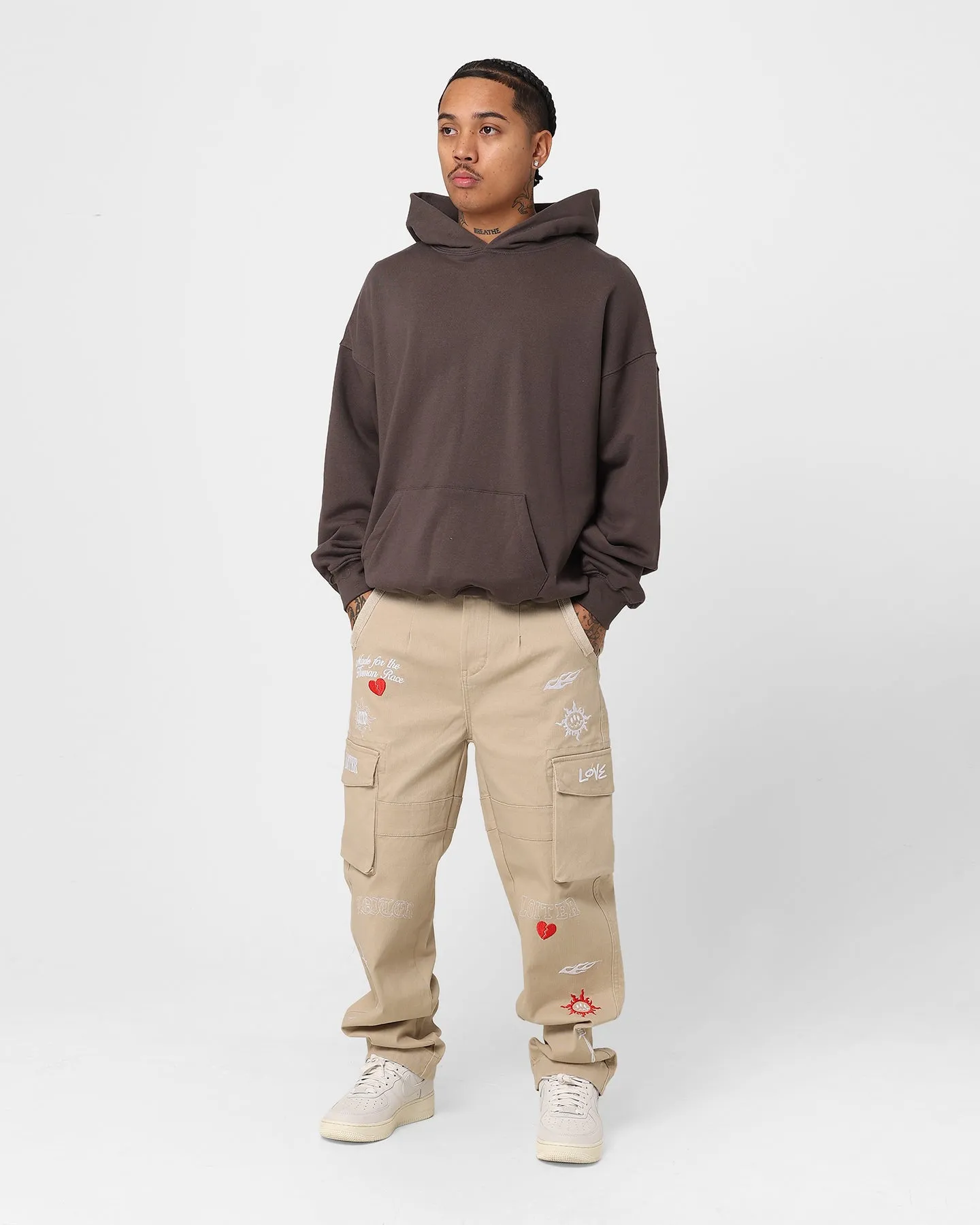 Loiter Sketch Cargo Pants Off White