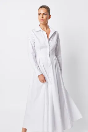 Marseille Maxi Shirt Dress White