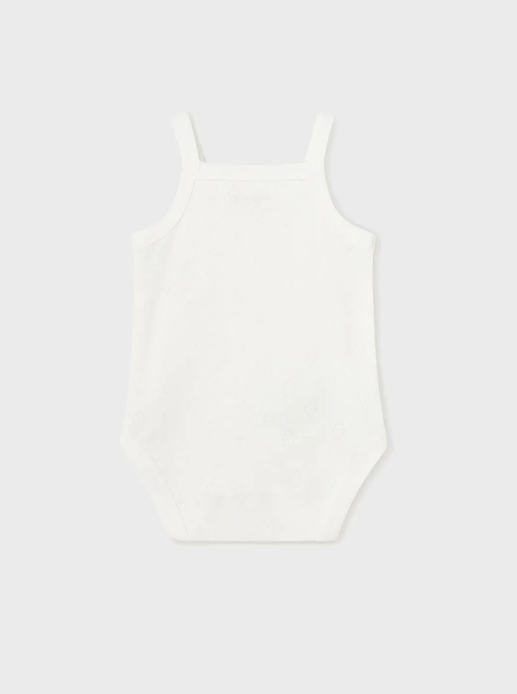 Mayoral Baby Classic Bodysuit W/ Straps _Off White 168-078