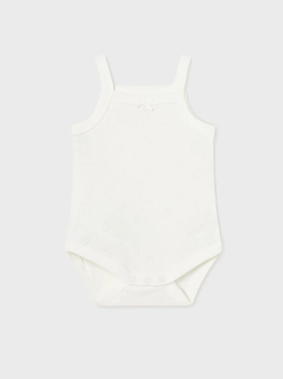 Mayoral Baby Classic Bodysuit W/ Straps _Off White 168-078