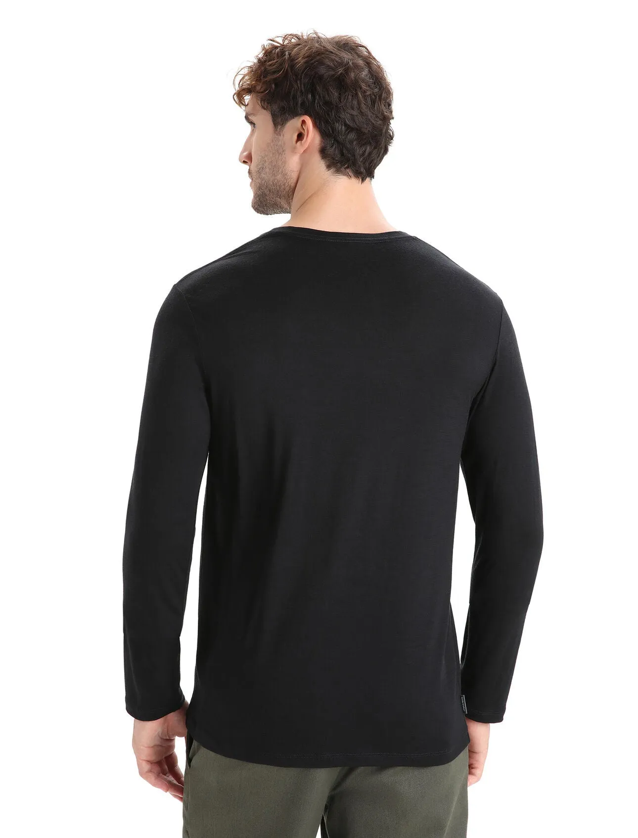 Mens Merino Tech Lite II Long Sleeve T-Shirt Ski Fields