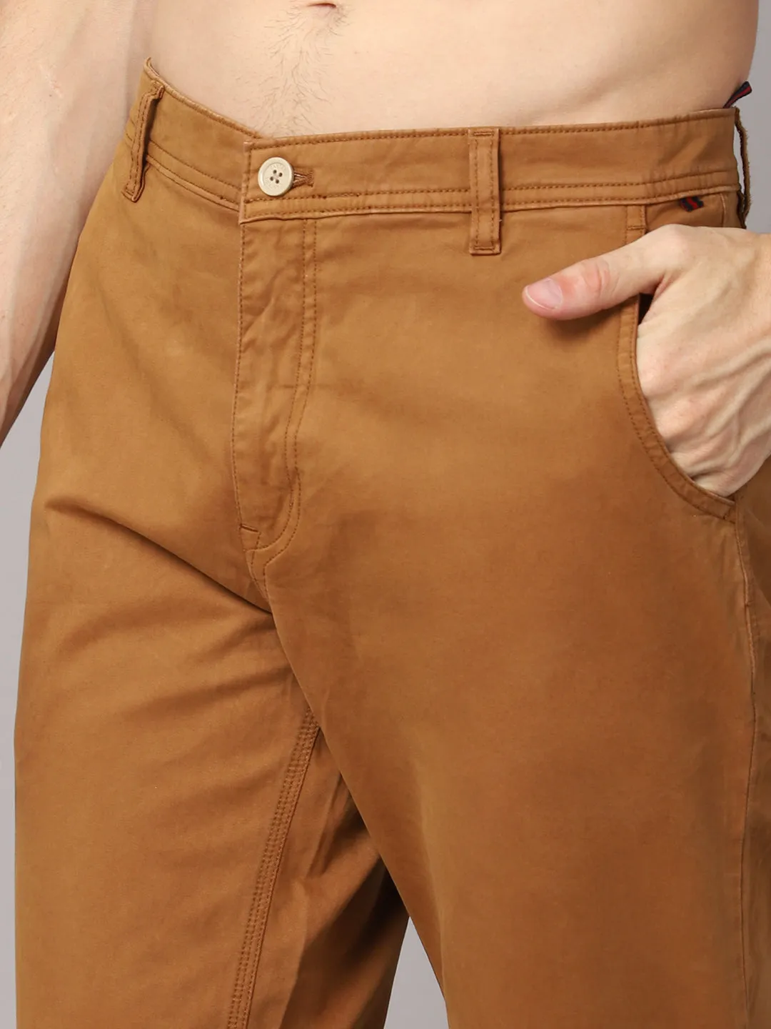 Mens Mustard Trouser