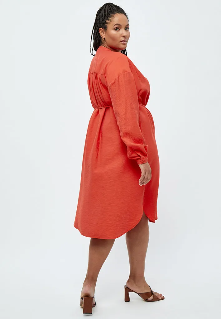 Mirinda Harmonia Shirt Dress Curve - Intense Orange