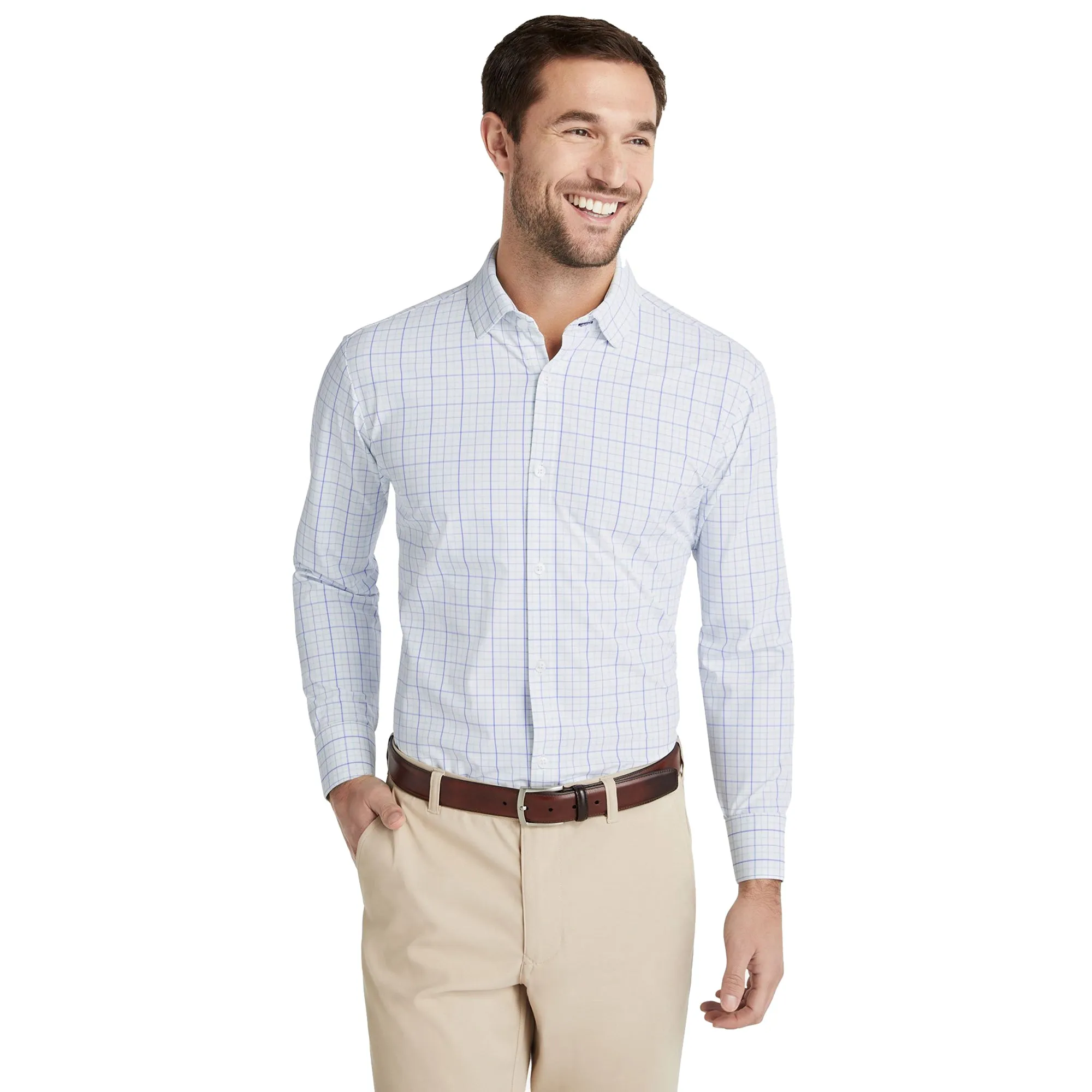 Mizzen   Main Leeward Classic Relaxed Fit Long Sleeve Mens Dress Shirt