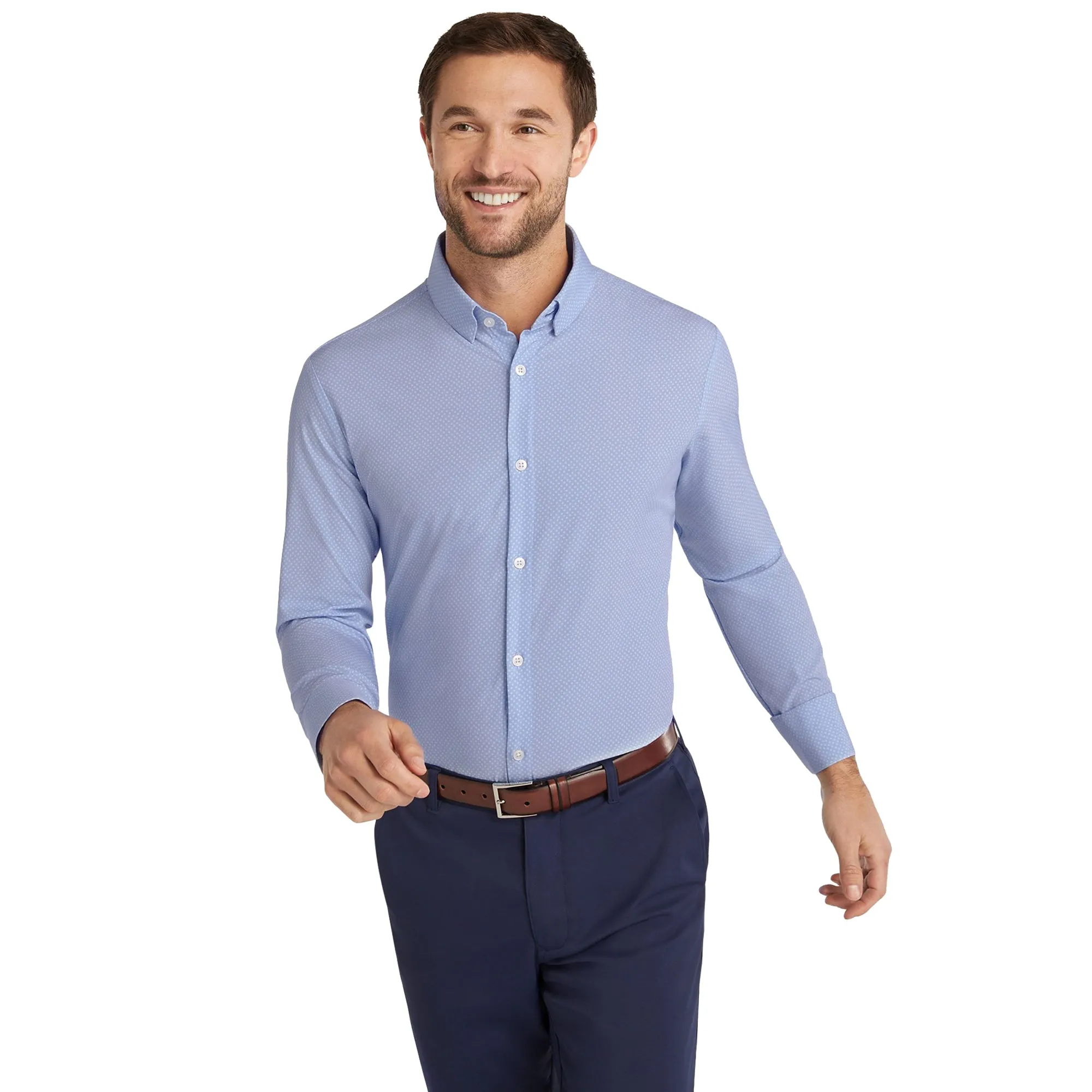 Mizzen   Main Leeward Classic Relaxed Fit Long Sleeve Mens Dress Shirt