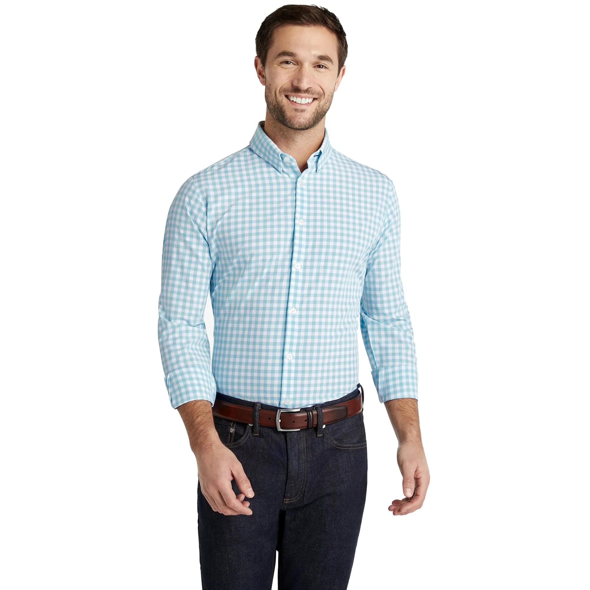 Mizzen   Main Leeward Classic Relaxed Fit Long Sleeve Mens Dress Shirt