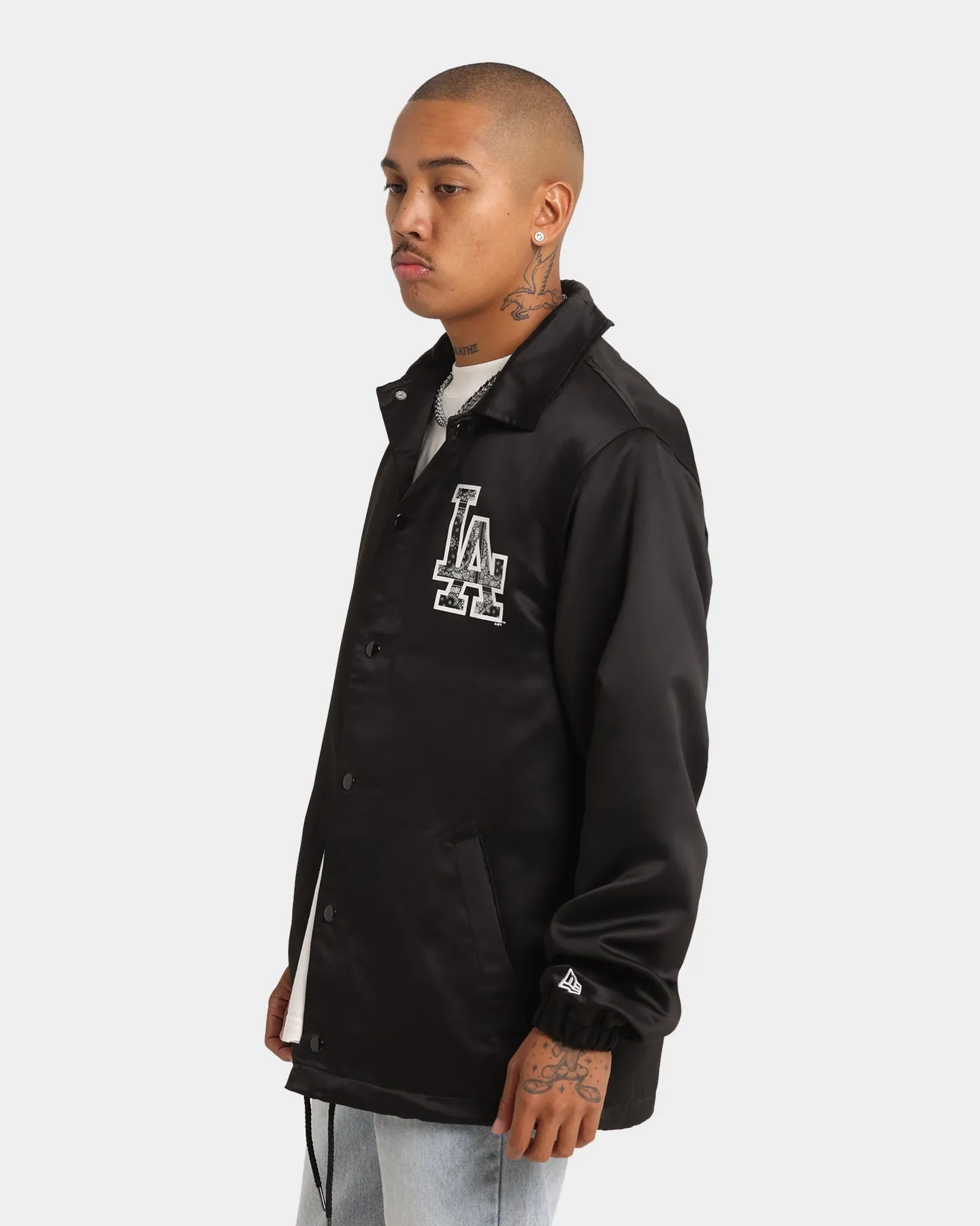 New Era Los Angeles Dodgers Paisley Coach Jacket Black