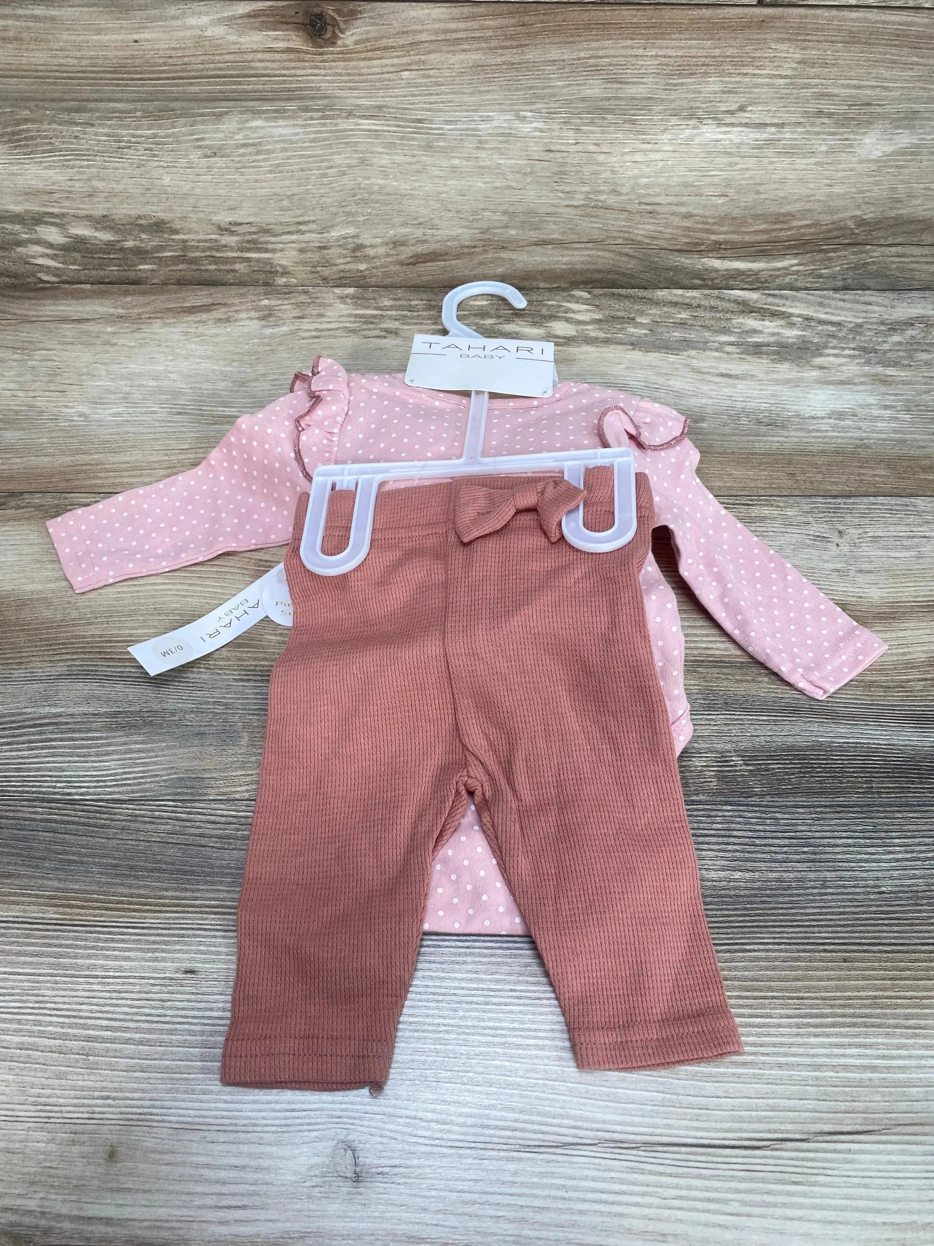 NEW Tahari Baby 4pc Mom   Dad Did A Good Job Bodysuit Set Pink sz 0-3m