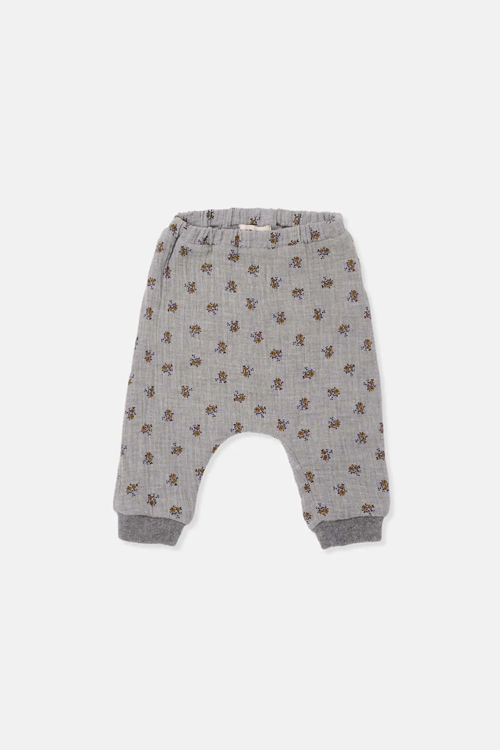 ORGANIC FLORAL NEWBORN PANTS