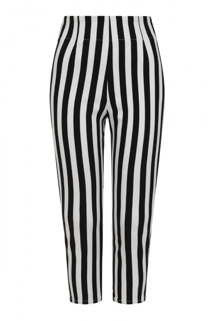 Otho High Waist Capris by Hell Bunny