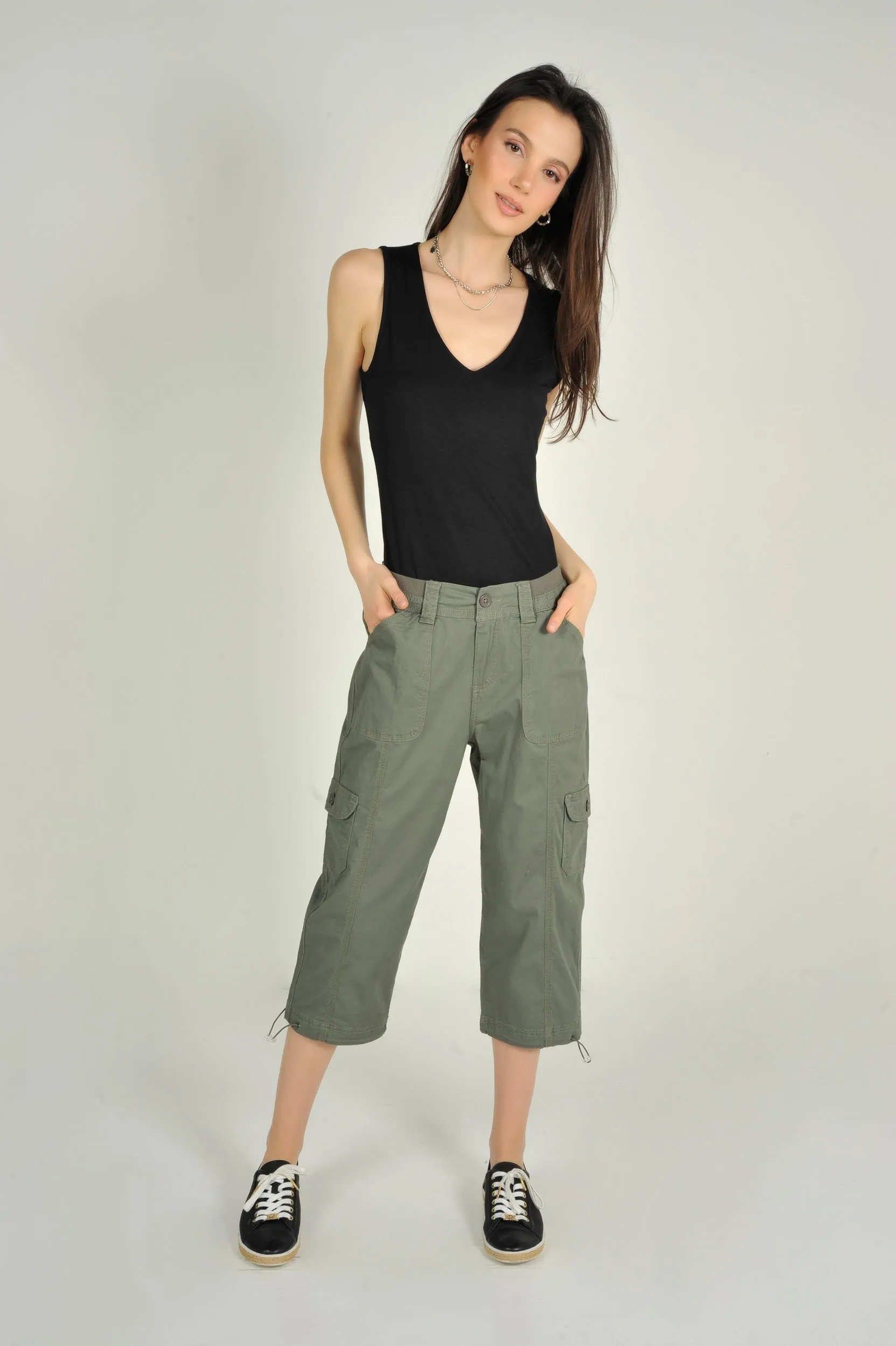 Pantalon capri cargo - 8266018 - (E-C16)