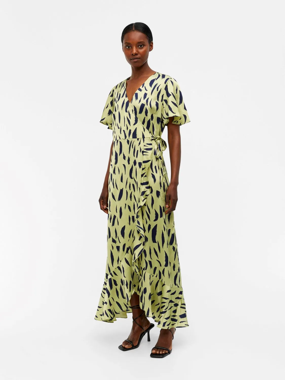 Papaya Wrap Dress (Seagrass)