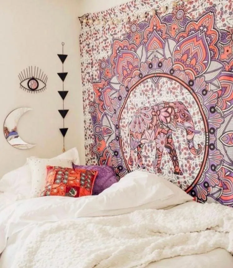 Pink Elephant Tapestry