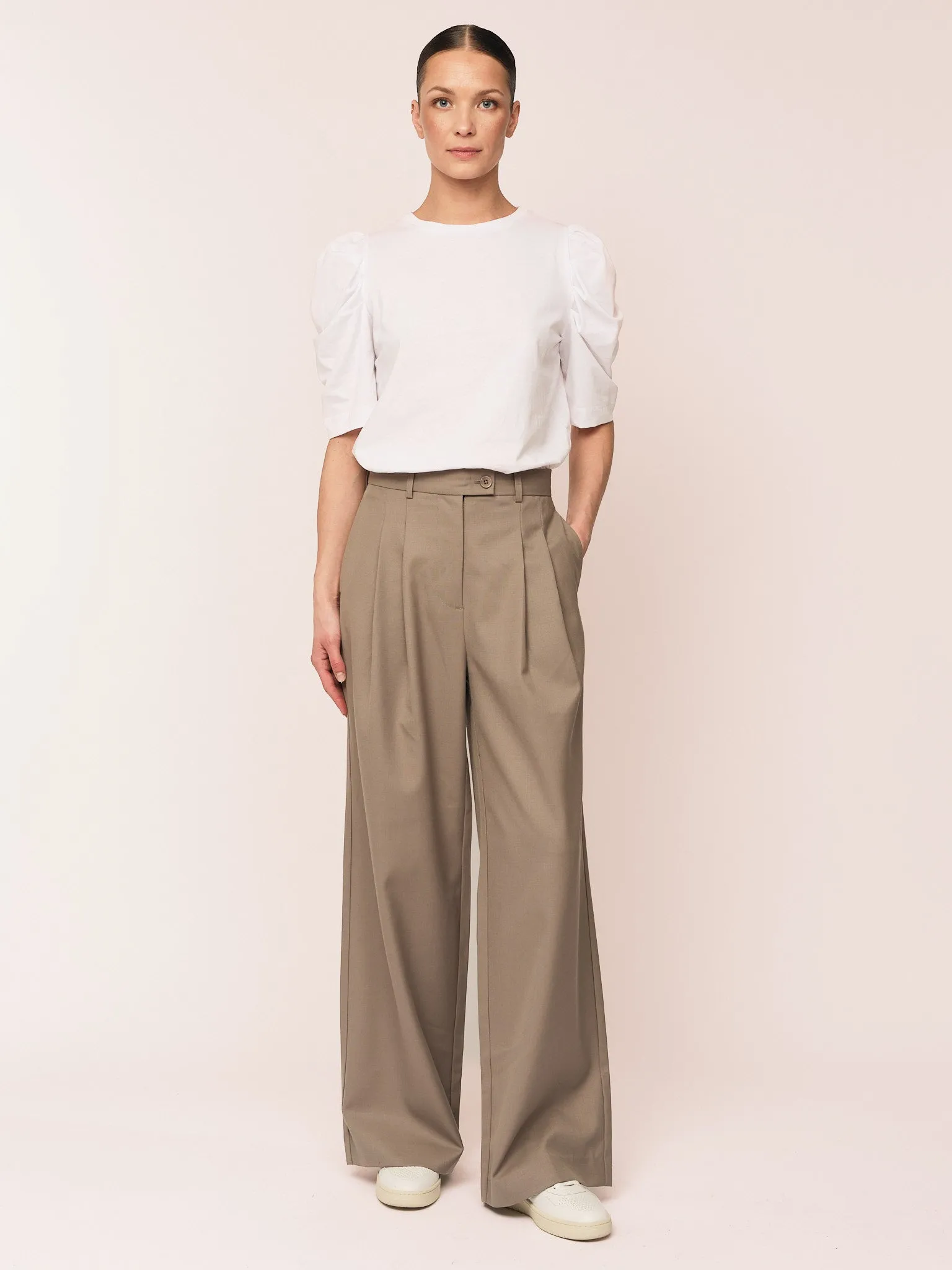 Piruette Wide Trouser - Sand