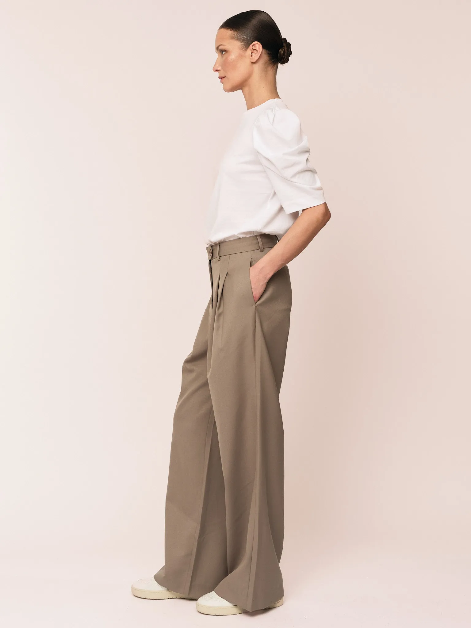 Piruette Wide Trouser - Sand