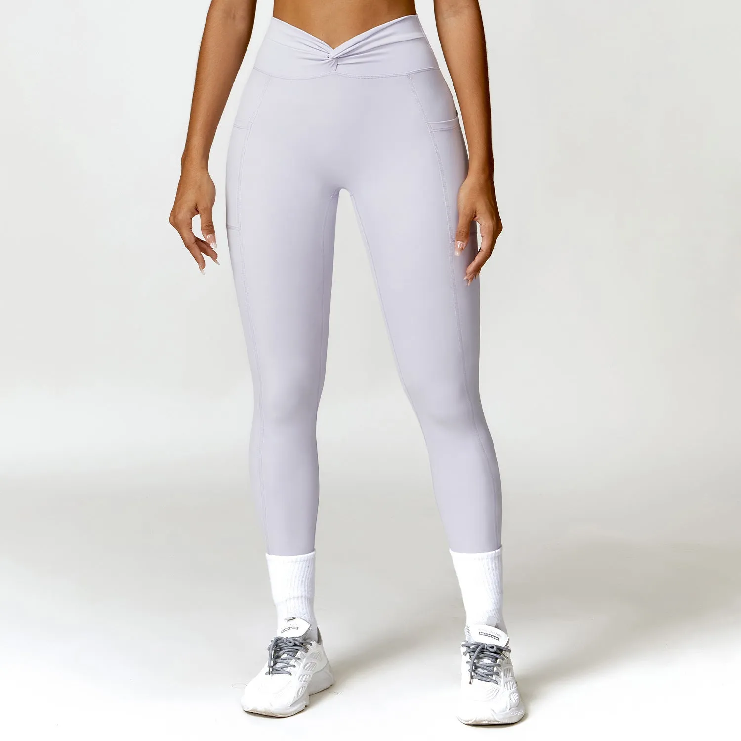 Quick-drying Cross High Waist Hip Lift Yoga Pants