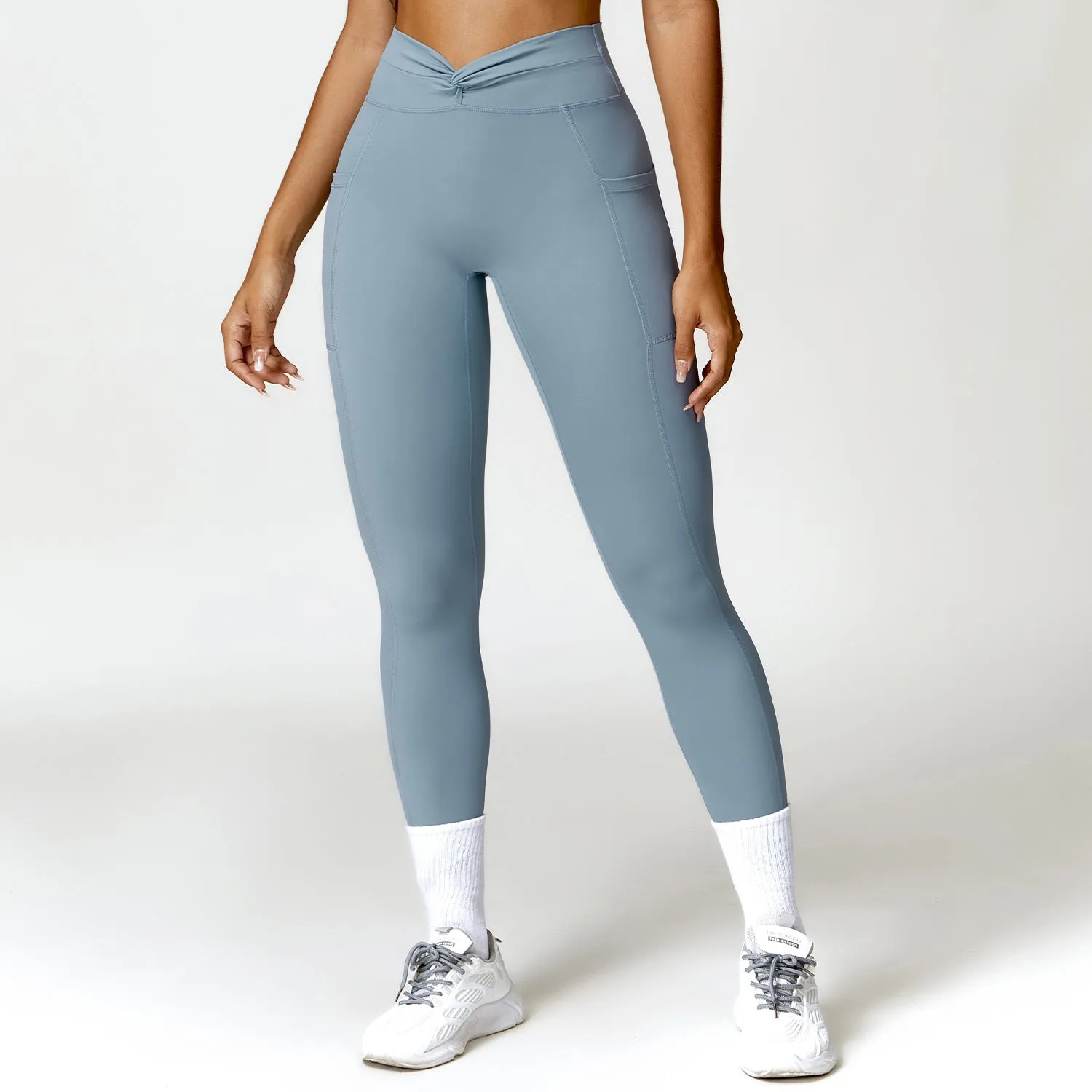 Quick-drying Cross High Waist Hip Lift Yoga Pants