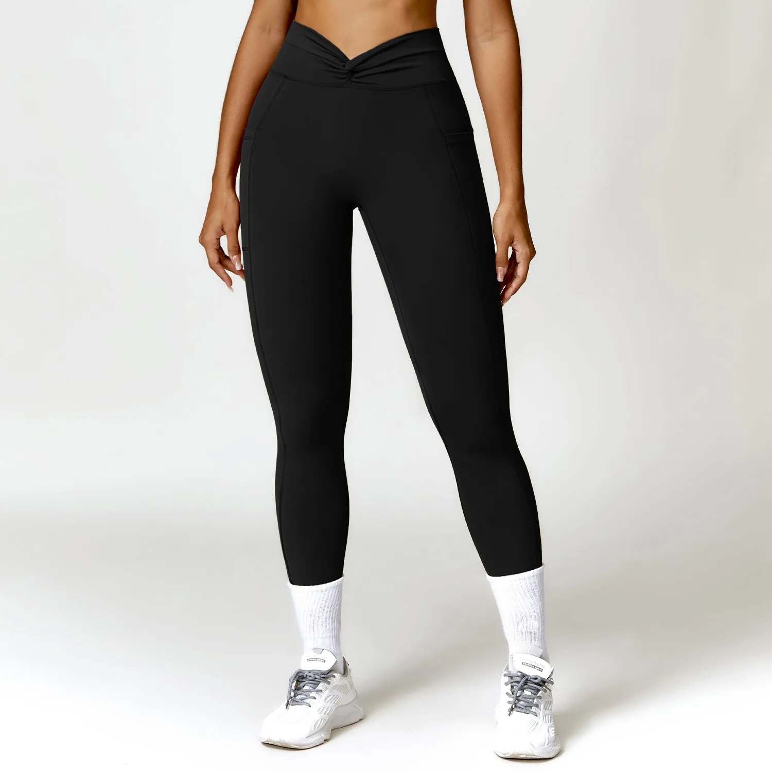 Quick-drying Cross High Waist Hip Lift Yoga Pants