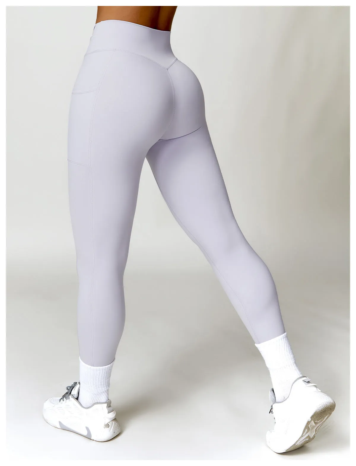 Quick-drying Cross High Waist Hip Lift Yoga Pants