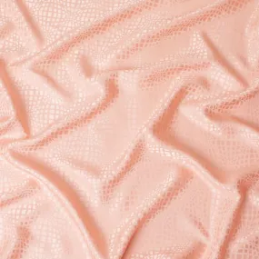 Rose pink premium pure silk crepe fabric with same tone jacquard in fancy design-D11954