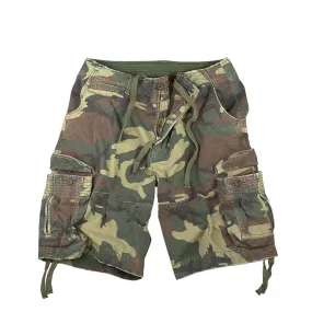 Rothco Vintage Infantry Cargo Shorts Woodland Camo (2540)