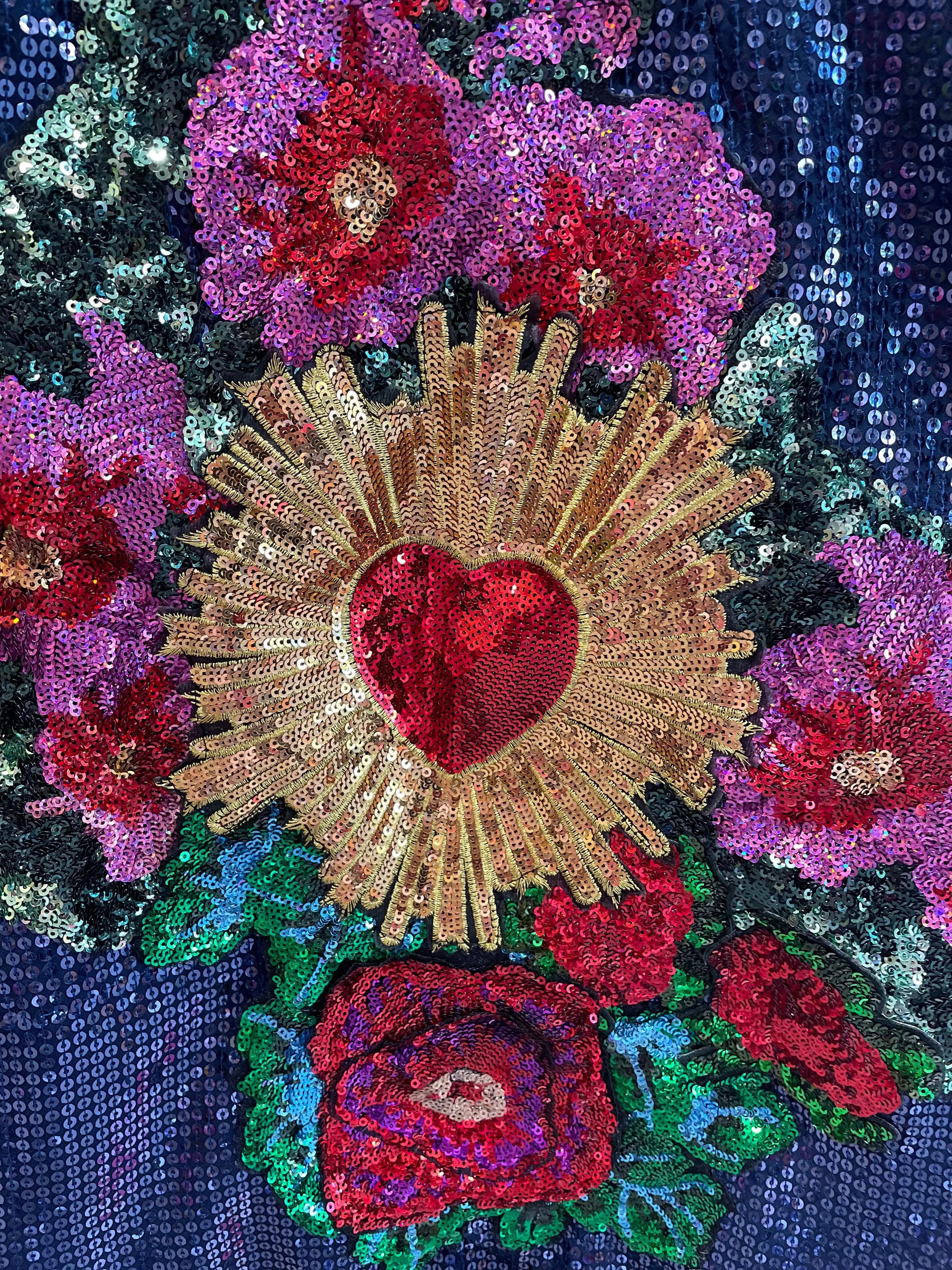 Sacred Heart Garden Custom Made Sequinned Jacket