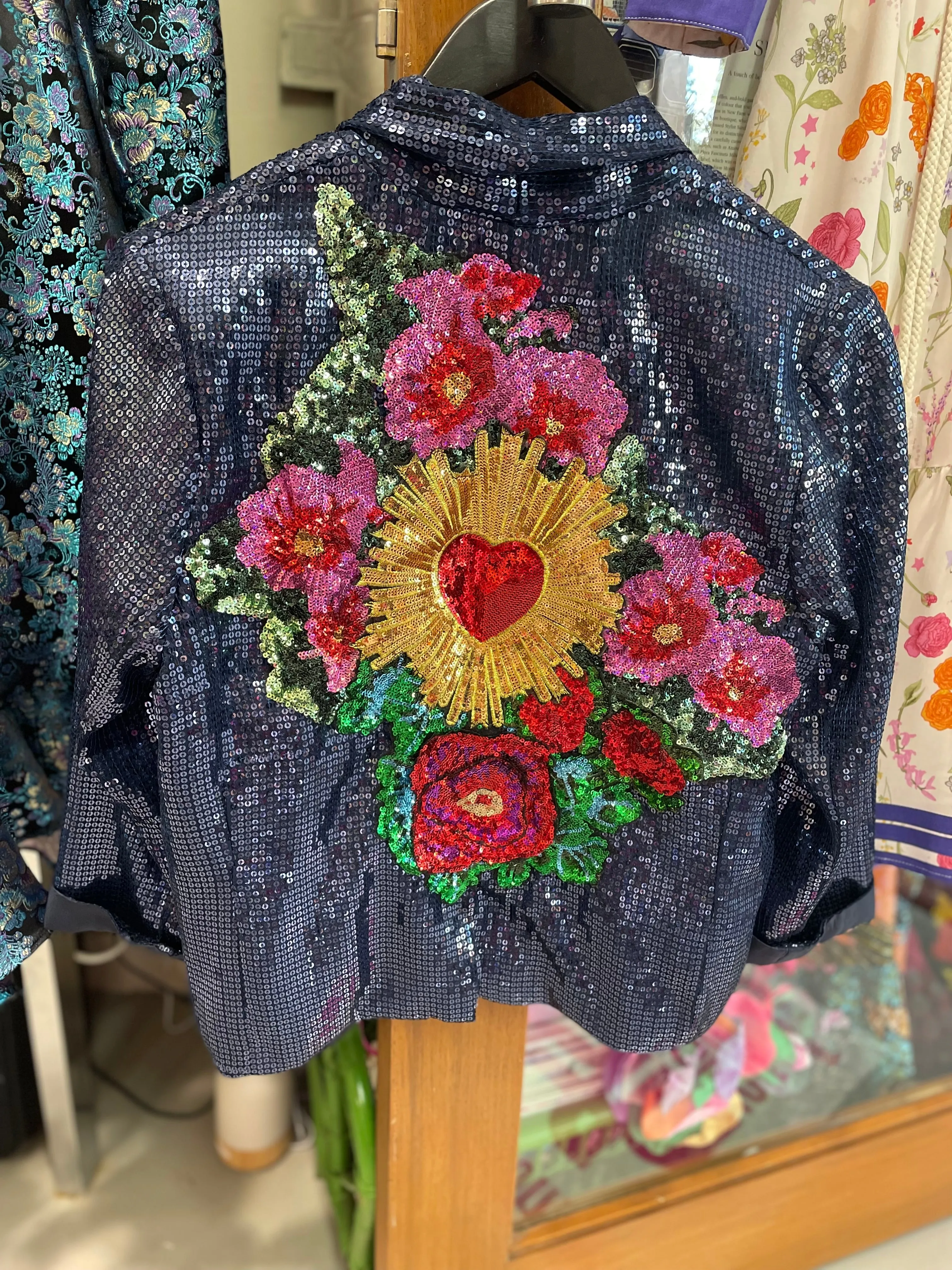 Sacred Heart Garden Custom Made Sequinned Jacket