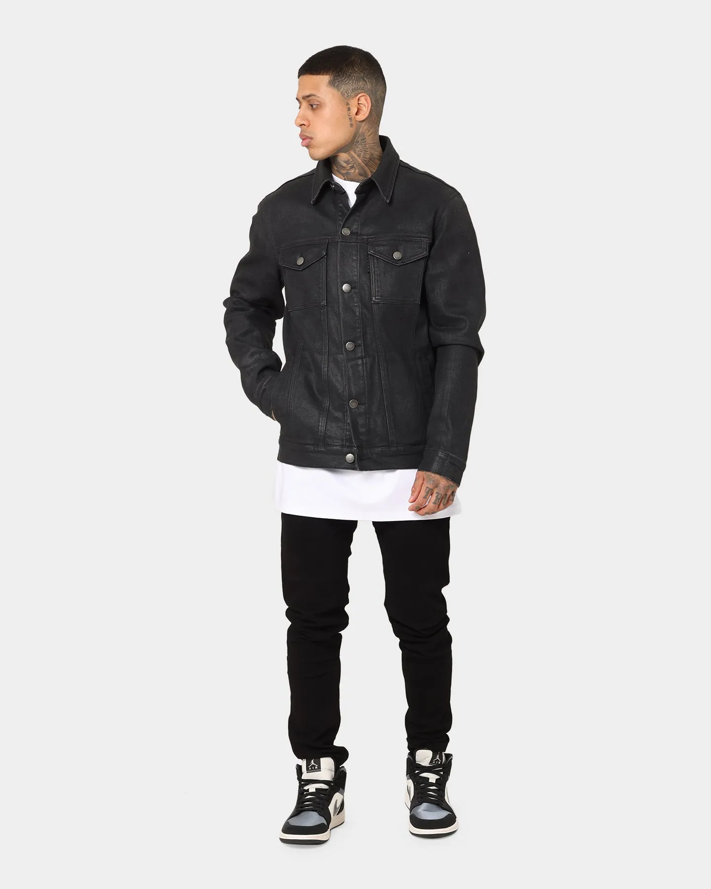 Saint Morta Dynasty Waxed Jacket Black Wax