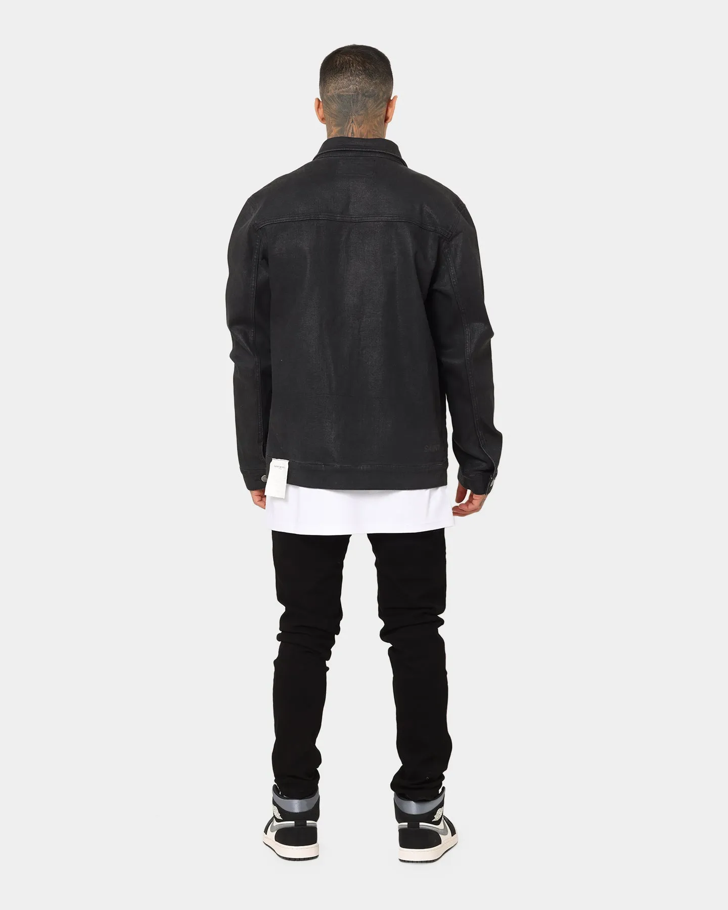 Saint Morta Dynasty Waxed Jacket Black Wax