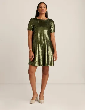 Sequin T Shirt Dress