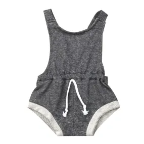 Simple Baby Toddlers Backless Bodysuit