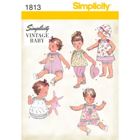 Simplicity S1813 SPORTSWEAR BABIES  (XXS-XS-S-M-L)