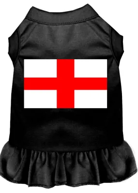 St. Georges Cross Screen Print Dress Black Xs (8)